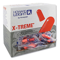 Howard Leight X-TREME Uncorded Disposable Earplugs, Uncorded, One Size Fits Most, 32 dB, Orange, 2,000/Carton
