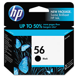 HP 56 Black Ink Cartridge ,Model C6656AN ,Page Yield 450