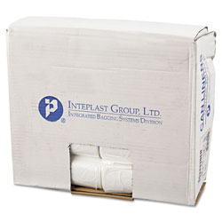 InteplastPitt High-Density Commercial Can Liners, 16 gal, 6 microns, 24 in x 33 in, Natural, 1,000/Carton