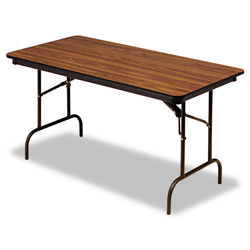 Iceberg Premium Wood Laminate Folding Table, 30 x 60, Oak