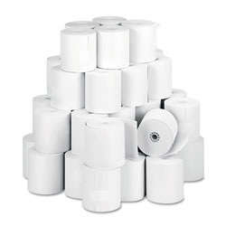 Iconex Impact Bond Paper Rolls, 3 in x 150 ft, White, 50/Carton