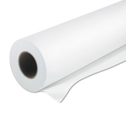 Iconex Amerigo Wide-Format Paper, 2 in Core, 24 lb, 36 in x 150 ft, Coated White