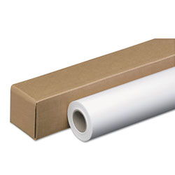 Iconex Amerigo Wide-Format Paper, 2 in Core, 24 lb, 36 in x 300 ft, Coated White