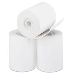 Iconex Direct Thermal Printing Paper Rolls, 0.45 in Core, 2.25 in x 85 ft, White, 50/Carton