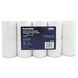 Iconex Direct Thermal Printing Thermal Paper Rolls, 3.13 in x 230 ft, White, 10/Pack