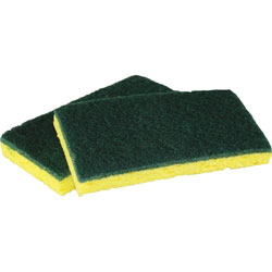 Impact Scubber Cellulose Sponge, 6.25 inx3.2 in, 8PK/CT, Yellow/Green