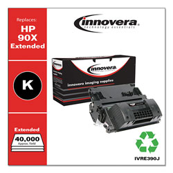 Innovera Remanufactured Black Extended-Yield Toner, Replacement for HP 90X (CE390XJ), 40,000 Page-Yield