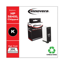 Innovera Remanufactured Black High-Yield Ink, Replacement For HP 564XL (CB321WN), 550 Page Yield