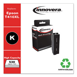 Innovera Remanufactured Black High-Yield Ink, Replacement for Epson T410XL (T410XL020), 530 Page-Yield