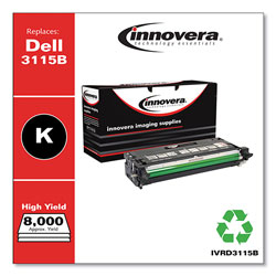 Innovera Remanufactured Black High-Yield Toner Cartridge, Replacement for Dell 3115 (310-8395), 8,000 Page-Yield