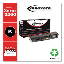 Innovera Remanufactured Black High-Yield Toner Cartridge, Replacement for Xerox 106R02777, 3,000 Page-Yield