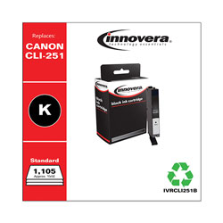 Innovera Remanufactured Black Ink, Replacement For Canon CLI-251 (6513B001), 1105 Page Yield