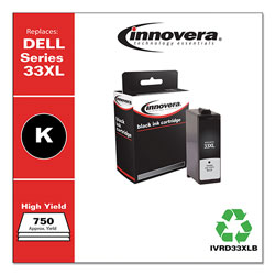 Innovera Remanufactured Black Ink, Replacement For Dell 33XL (T9FKK331-7377), 750 Page Yield