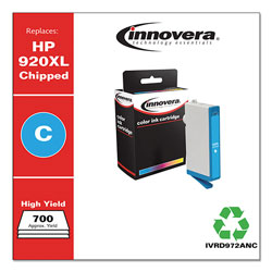 Innovera Remanufactured Cyan High-Yield Ink, Replacement For HP 920XL (CD972AN), 700 Page Yield