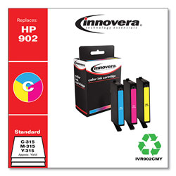 Innovera Remanufactured Cyan/Magenta/Yellow Ink, Replacement for HP 902 (T0A38AN), 315 Page-Yield