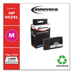 Innovera Remanufactured Magenta High-Yield Ink, Replacement for HP 952XL (L0S64AN), 1,600 Page-Yield