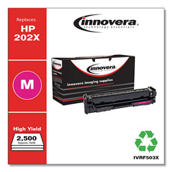 Innovera Remanufactured Magenta High-Yield Toner Cartridge, Replacement for HP 202X (CF503X), 2,500 Page-Yield