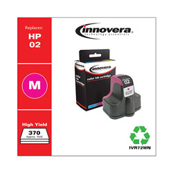 Innovera Remanufactured Magenta Ink, Replacement For HP 02 (C8772WN), 370 Page Yield
