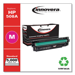 Innovera Remanufactured Magenta Toner Cartridge, Replacement for HP 508A (CF363A), 5,000 Page-Yield
