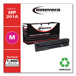 Innovera Remanufactured Magenta Toner Cartridge, Replacement for HP 201A (CF403A), 1,400 Page-Yield