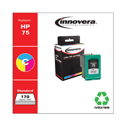 Innovera Remanufactured Tri-Color Ink, Replacement For HP 75 (CB337WN), 170 Page Yield
