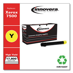 Innovera Remanufactured Yellow High-Yield Toner Cartridge, Replacement for Xerox 106R01435; 106R01438, 17,800 Page-Yield