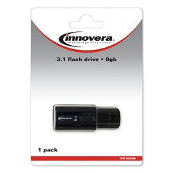 Innovera USB 3.0 Flash Drive, 8 GB,