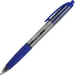 Integra Ballpoint Pen, Retractable, Non-refillable, Med. Pt., Blue Barrel/Ink
