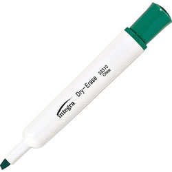 Integra Dry-Erase Marker, Chisel Tip, Green