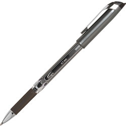 Integra Gel Stick Pen, Rubber Grip, .7mm, Black Ink