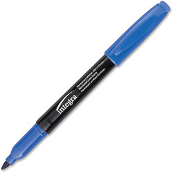 Integra Permanent Marker, Fine Point, Fade/Water Resistant, Blue