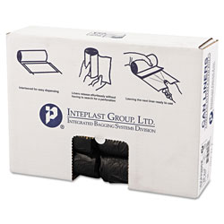 InteplastPitt High-Density Commercial Can Liners, 16 gal, 6 microns, 24 in x 33 in, Black, 1,000/Carton