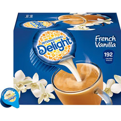 International Delight French Vanilla Liquid Creamer, French Vanilla Flavor, 0.50 fl oz (15 mL), 192/Carton