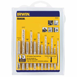 Irwin 13pc Tap (HCS) & Drill Bit Sets (HSS)
