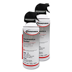 Innovera Compressed Air Duster Cleaner, 10 oz Can, 2/Pack