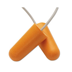 Jackson Safety® H10 Disposable Earplugs, Soft Foam, Orange, Corded