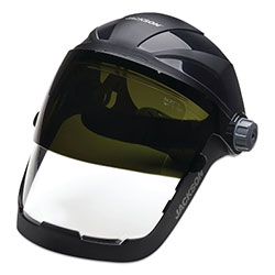 Jackson Safety® QUAD 500™ Series Premium Multi-Purpose Face Shields with Headgear, AF/Clear, 9 in H x 12-1/4 in L