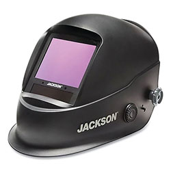 Jackson Safety® Translight™+ 555 Premium Auto Darkening Helmet, Shade 3, 5 to 14 Shade, Black, 3.23 in x 3.86 in Window