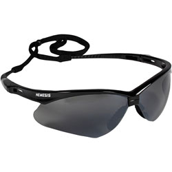Jackson Safety® V30 Nemesis Safety Glasses (25688), Smoke Mirror with Black Frame