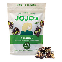 JOJO's Chocolate Original Dark Chocolate Bites, 10 oz Bag