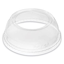 Karat® PET Lids, Wide Opening Dome, Fits 12 oz to 24 oz Cold Cups, Clear, 1,000/Carton