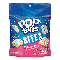 Kellogg's Pop Tarts Bites, Confetti Cake, 3.5 oz Bag, 6/Carton