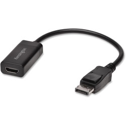 Kensington Display Port To HDMI 4K Video Adapter, Black