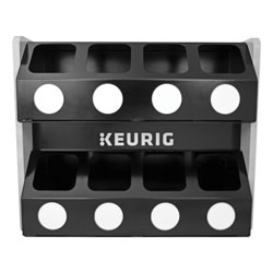 Keurig® Premium K-Cup Pod Storage Rack 8-Sleeve, 16 x 21 x 18, Black