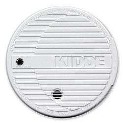 Kidde Safety Smoke Alarm, Flashing LED, 9V Battery Included, white
