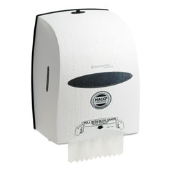 Kimberly-Clark Sanitouch Hard Roll Towel Dispenser, 12 63/100w x 10 1/5d x 16 13/100h, White (KCC09991)