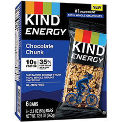 Kind Energy Bars - Trans Fat Free, Gluten-free, Individually Wrapped - Chocolate Chunk, Honey - 6 / Box