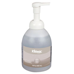 Kleenex Alcohol-Free Foam Hand Sanitizer, 18 oz Pump Bottle, 4/Carton