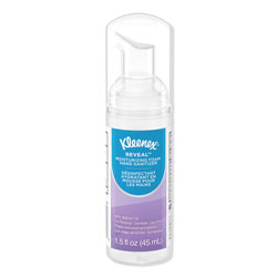Kleenex Ultra Moisturizing Foam Hand Sanitizer, 1.5 oz Pump Bottle, Unscented, 24/Carton