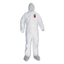 KleenGuard™ A45 Liquid and Particle Protection Surface Prep/Paint Coveralls, Large, White, 25/Carton